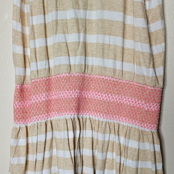 Lilly Pulitzer Striped Sleeveless Dress with Pink Accent Size L - Picture 5 of 8